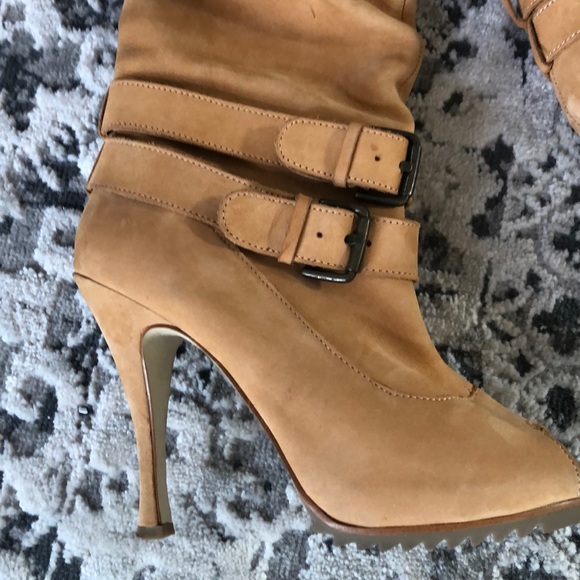 Zigi soho slope boots open toe 100% leather 6.5 - Picture 3 of 8